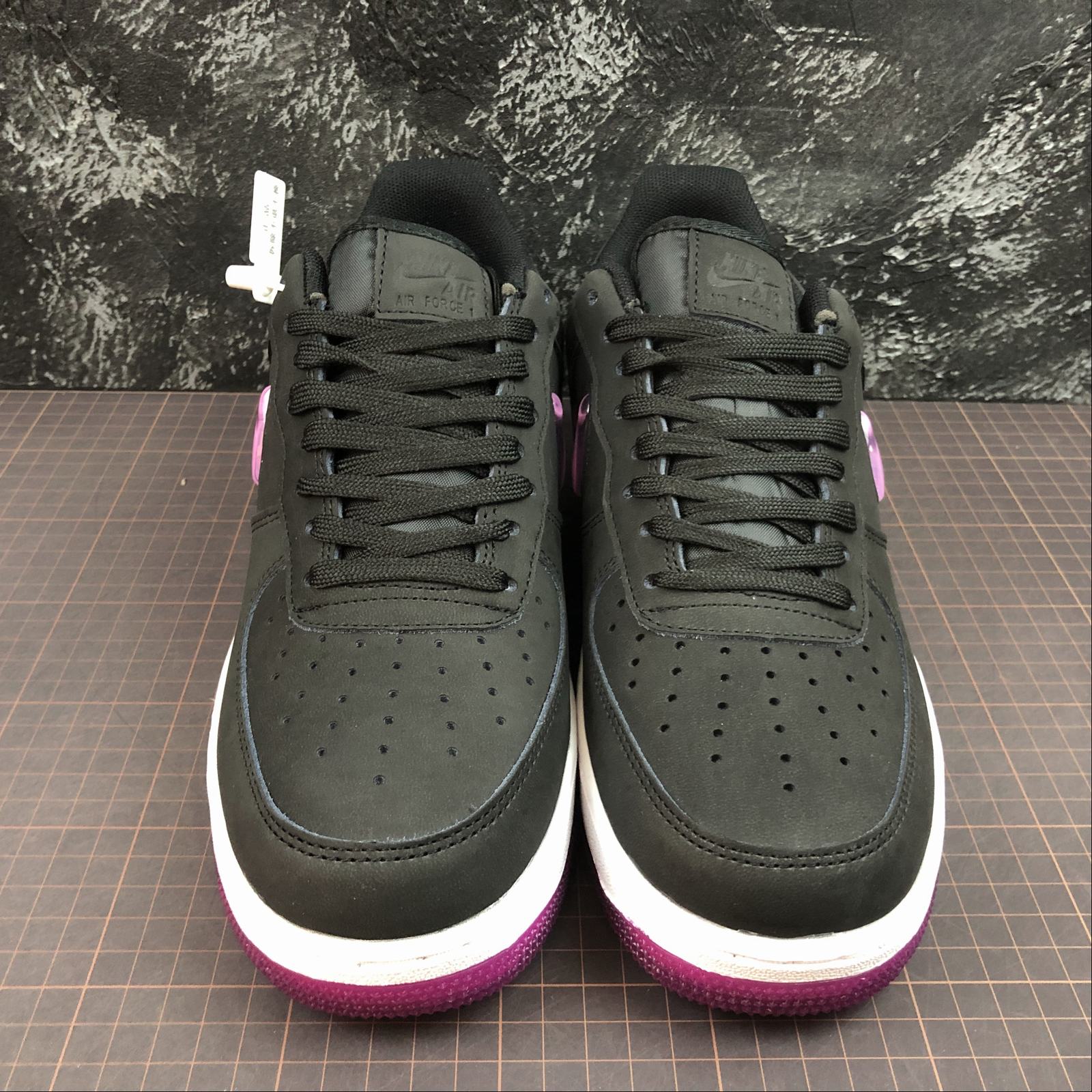 nike air force 1 - Negro Rosado