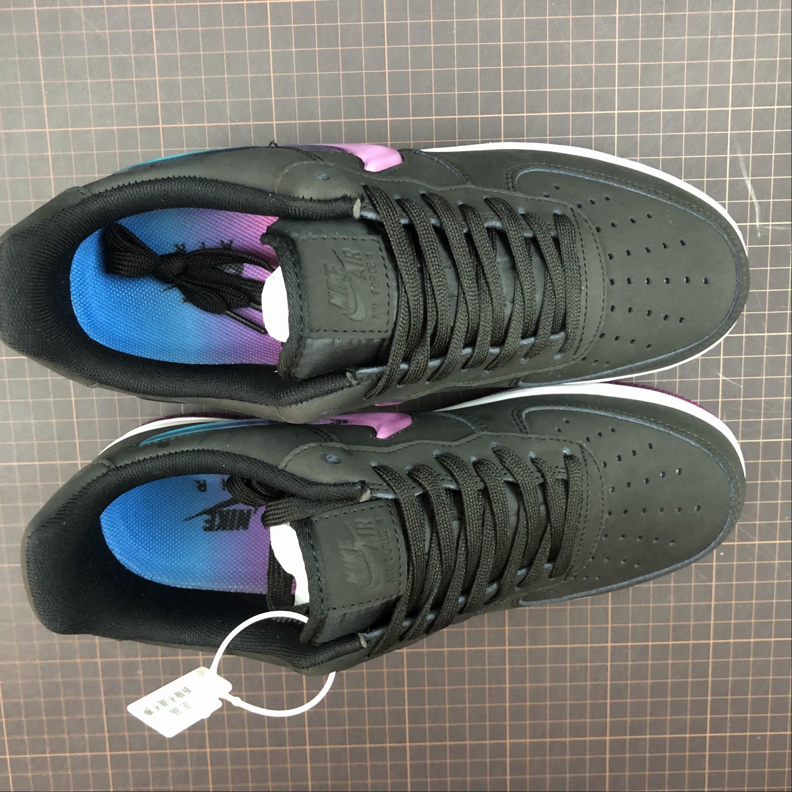 nike air force 1 - Negro Rosado