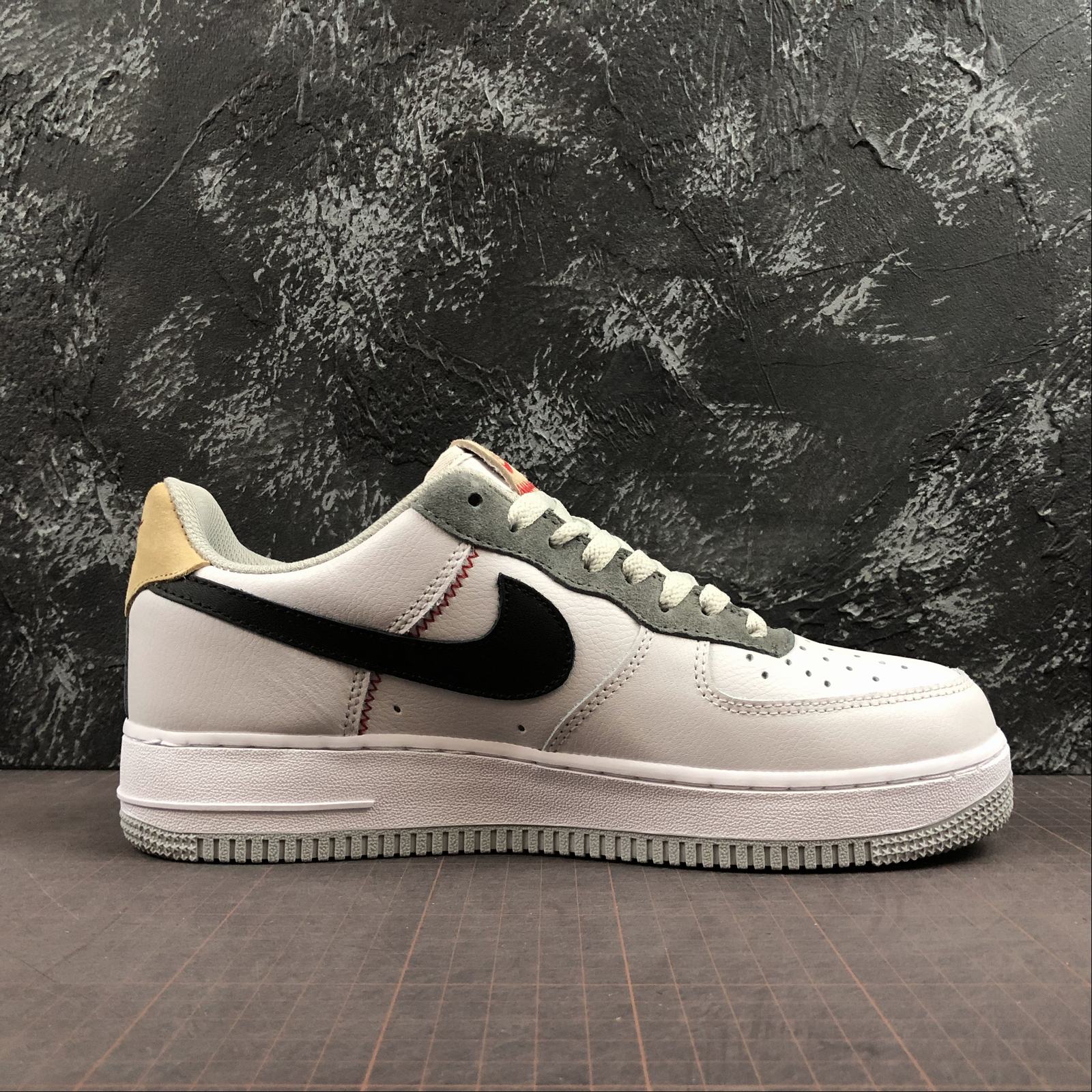 nike air force 1 - Blanco Gris Negro