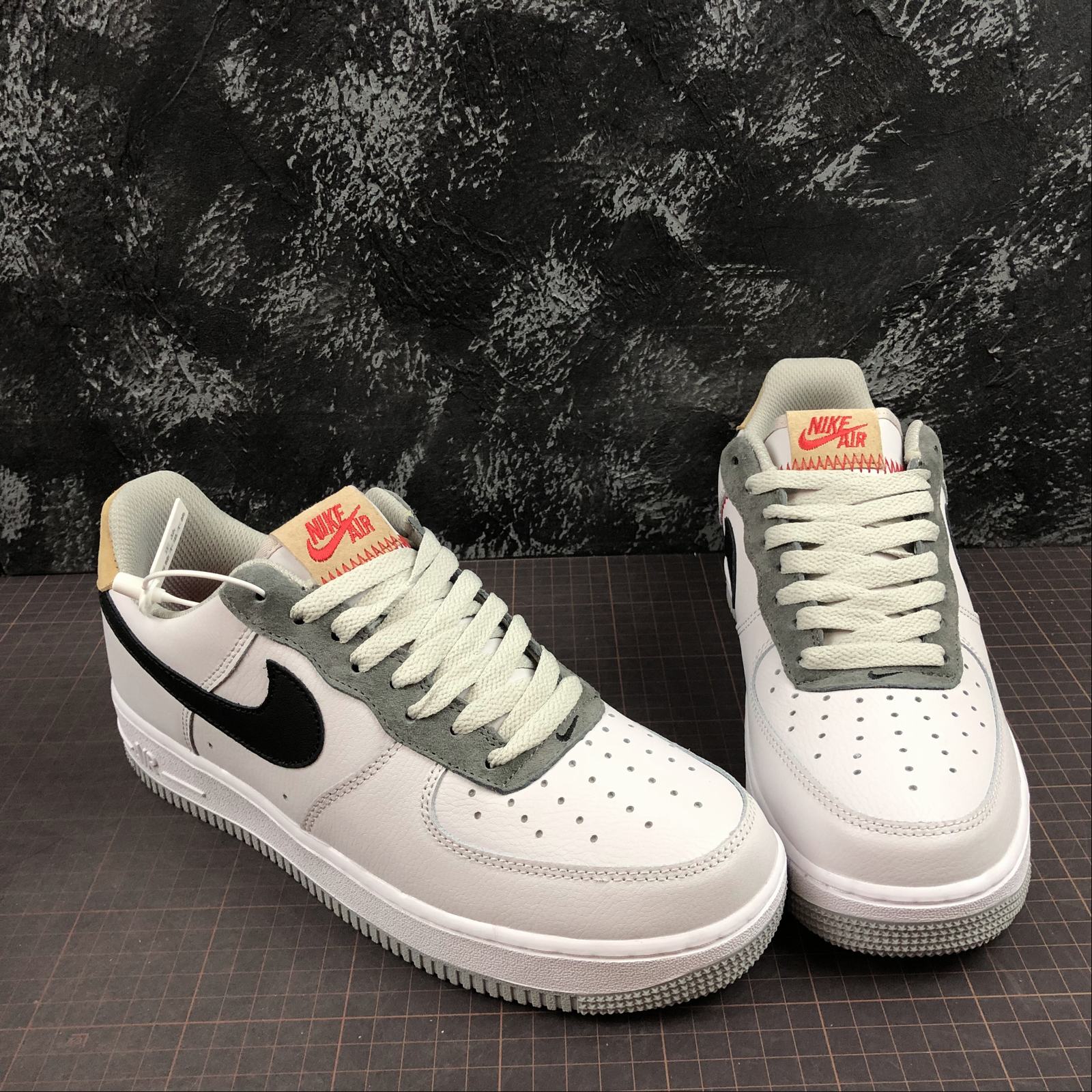 nike air force 1 - Blanco Gris Negro
