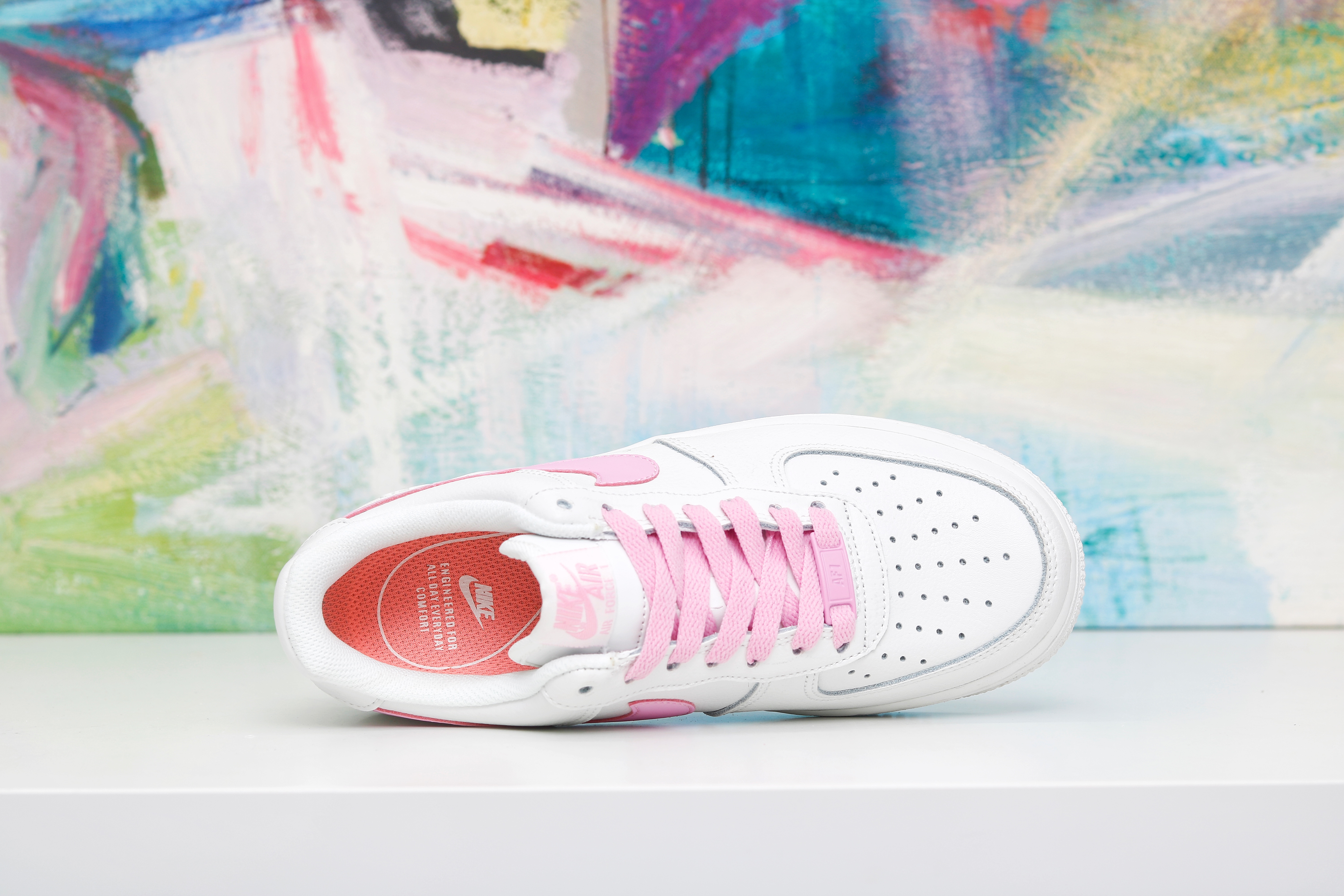 nike air force 1 - Blanco Rosado