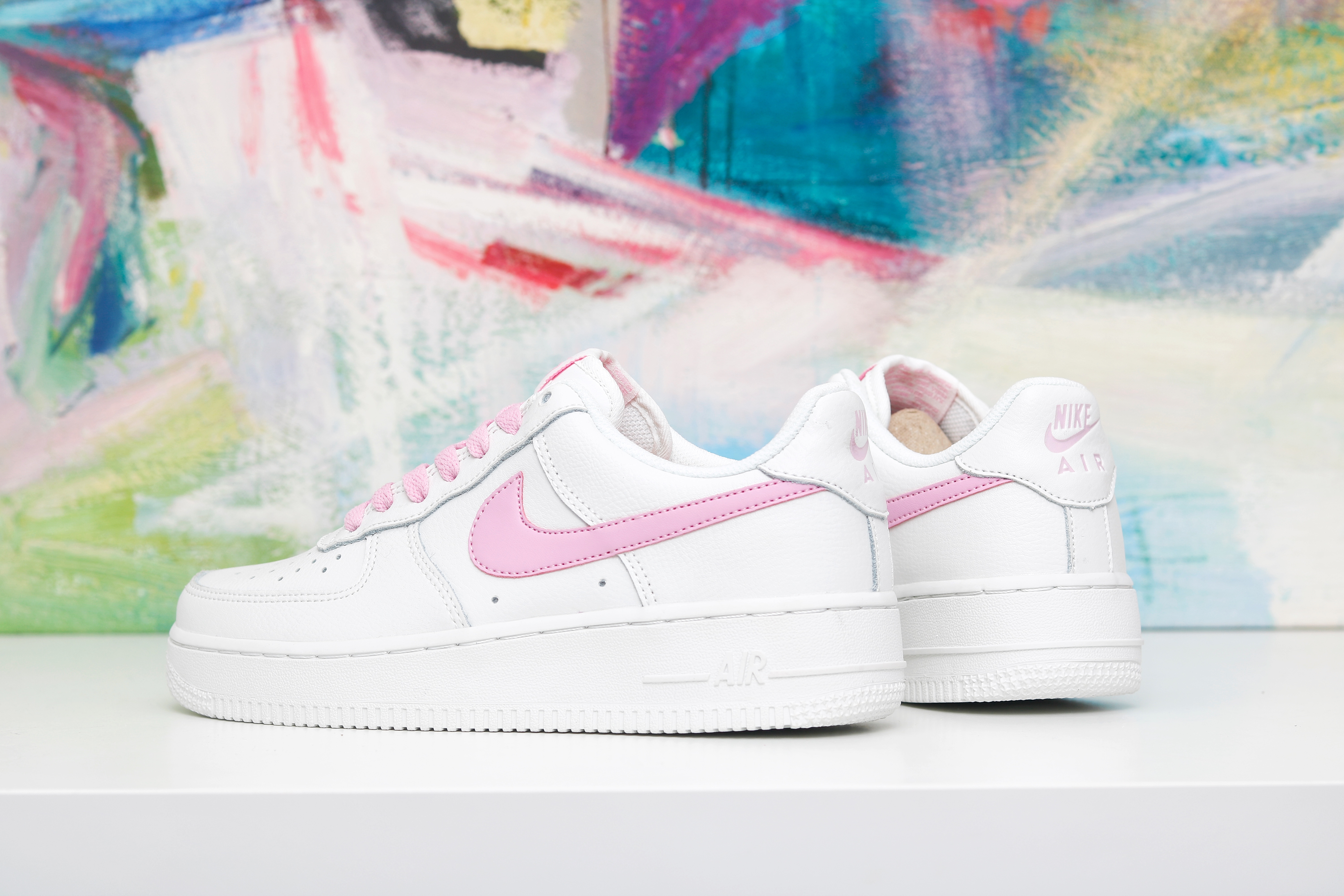 nike air force 1 - Blanco Rosado