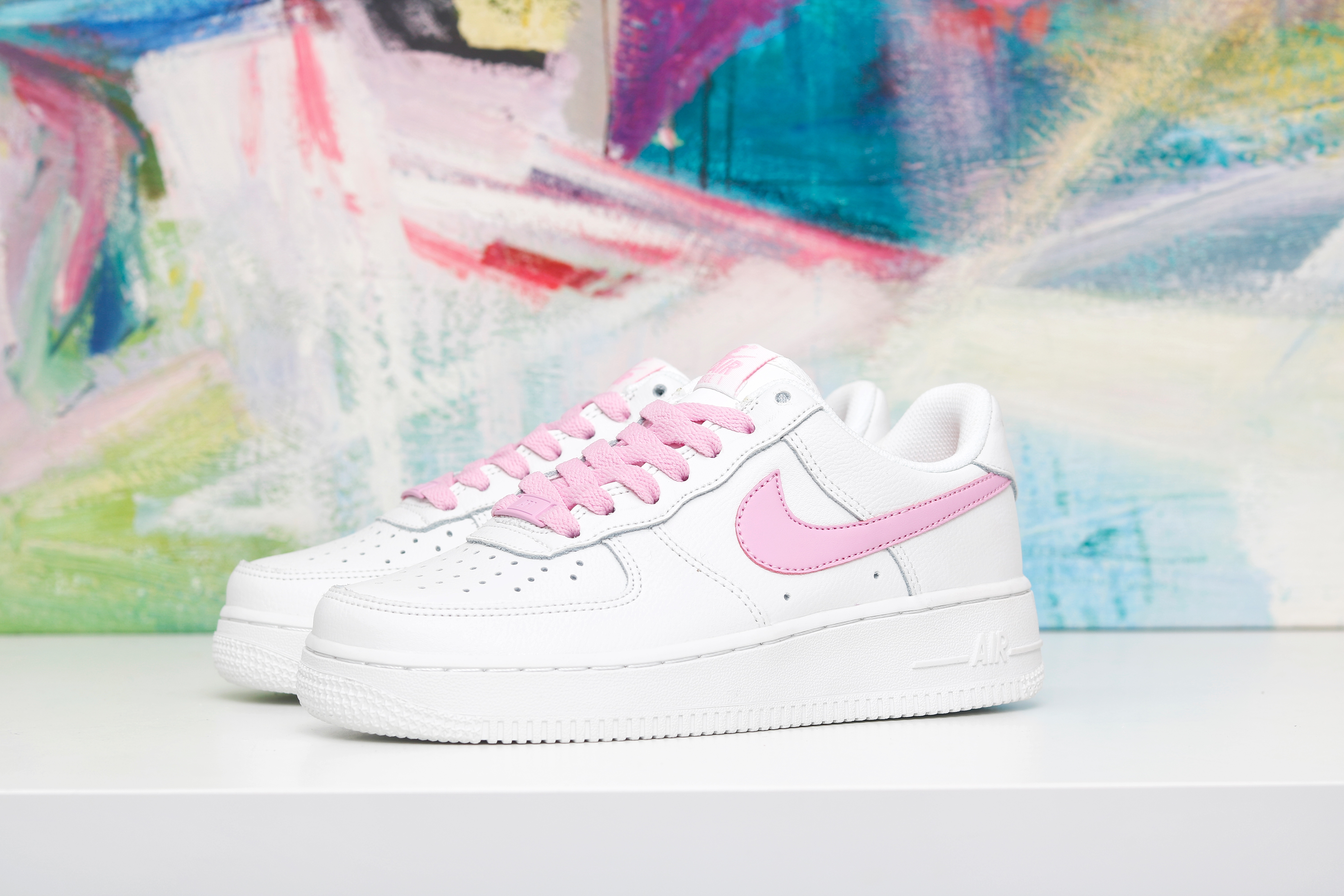 nike air force 1 - Blanco Rosado