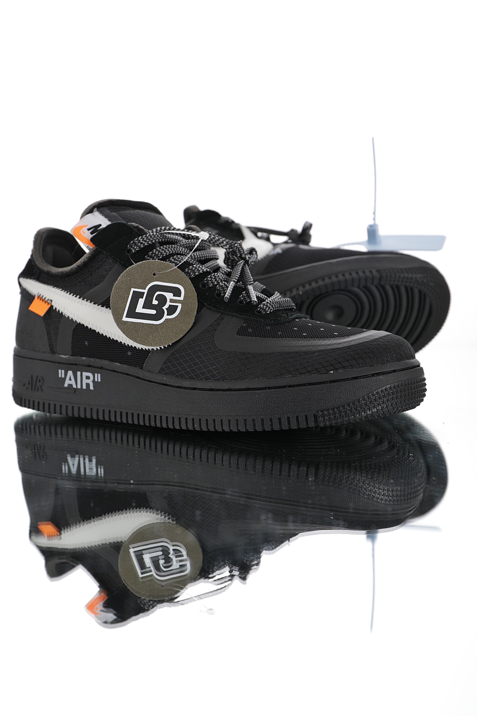 nike air force 1 - Negro Plateado