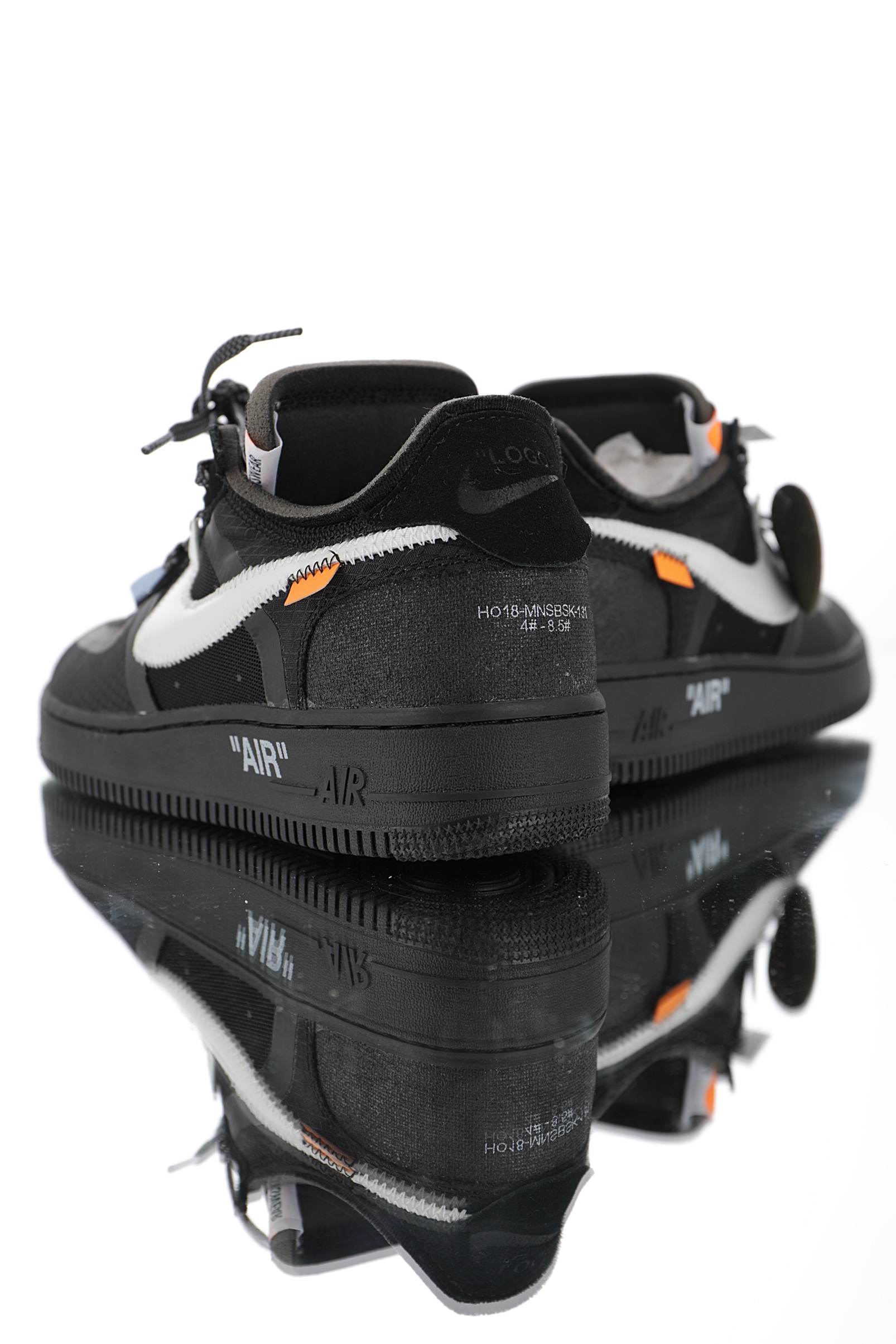 nike air force 1 - Negro Plateado