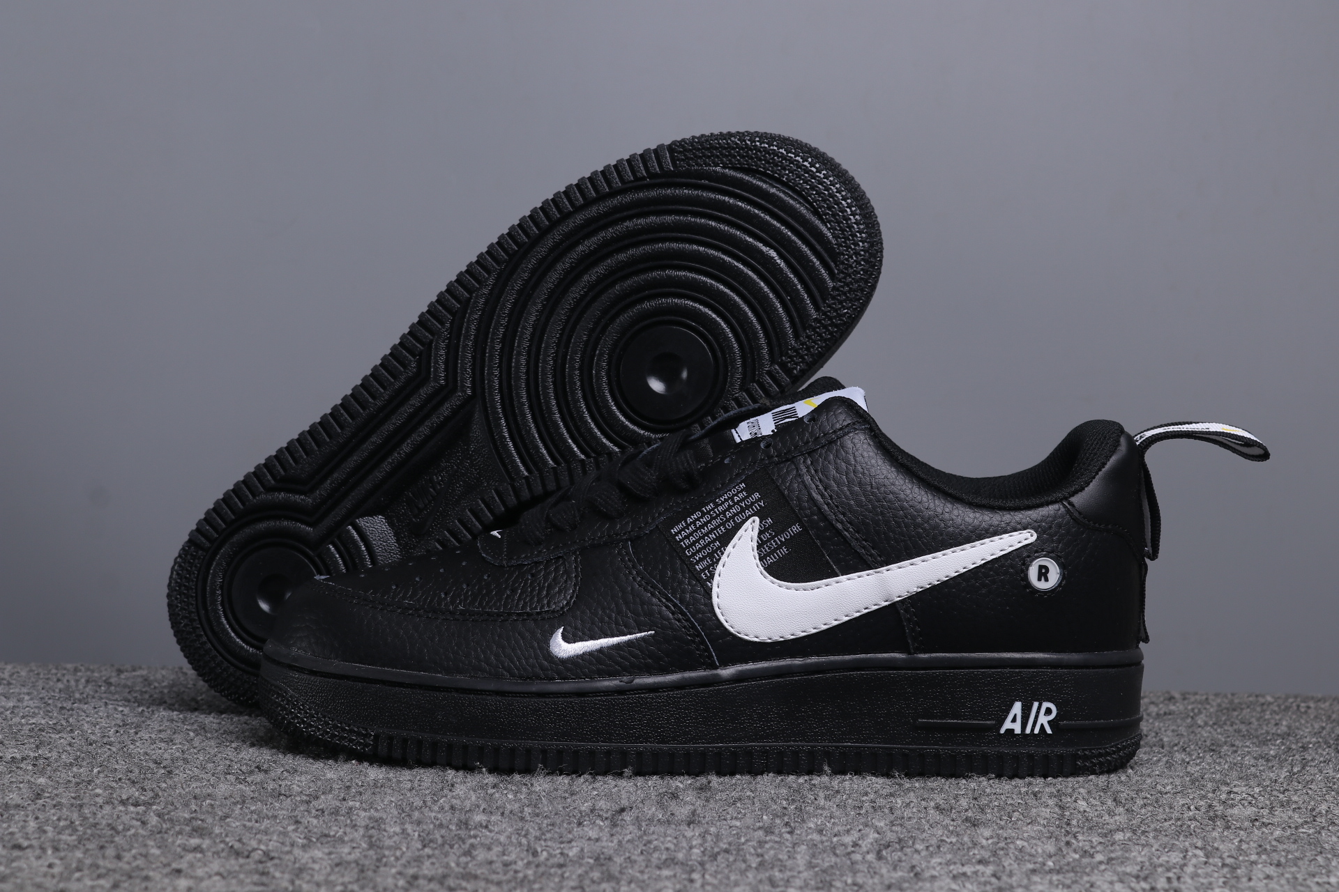 nike air force 1 - Negro Gris