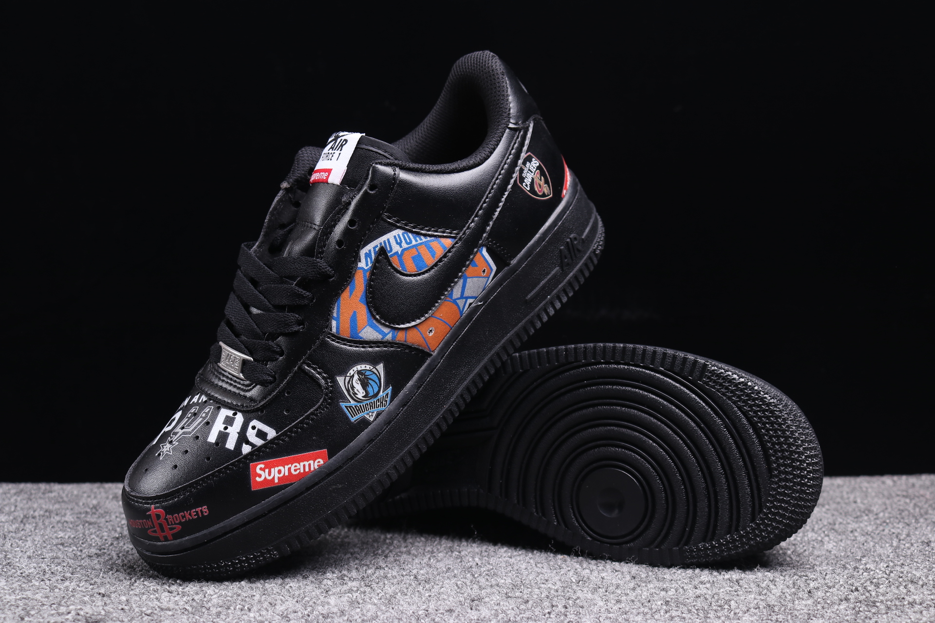 nike air force 1 - Negro Arcoiris