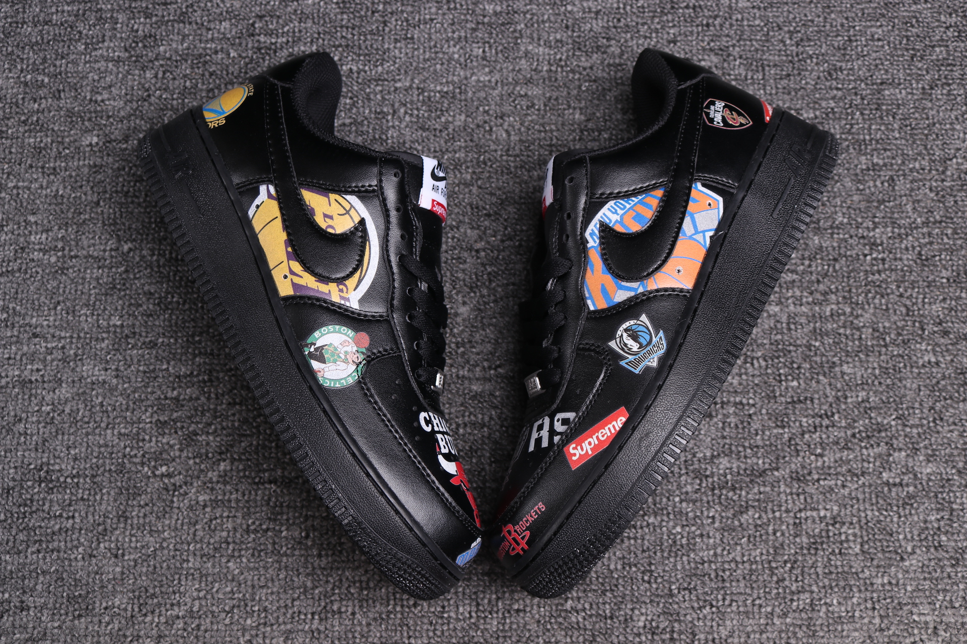 nike air force 1 - Negro Arcoiris
