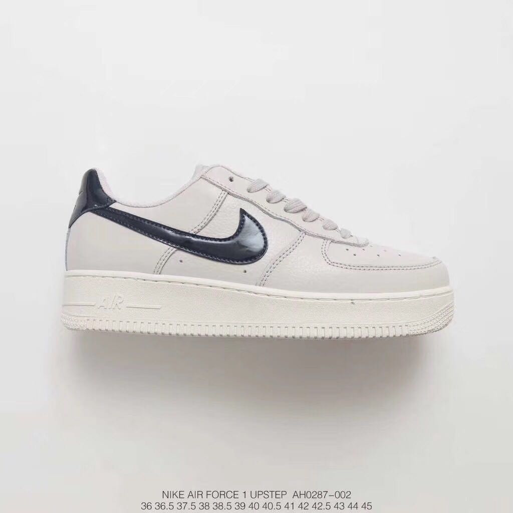 nike air force 1 - Gris Negro