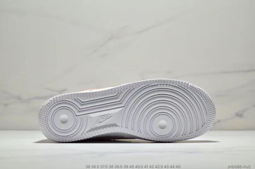 nike air force 1 - Blanco Naranjo