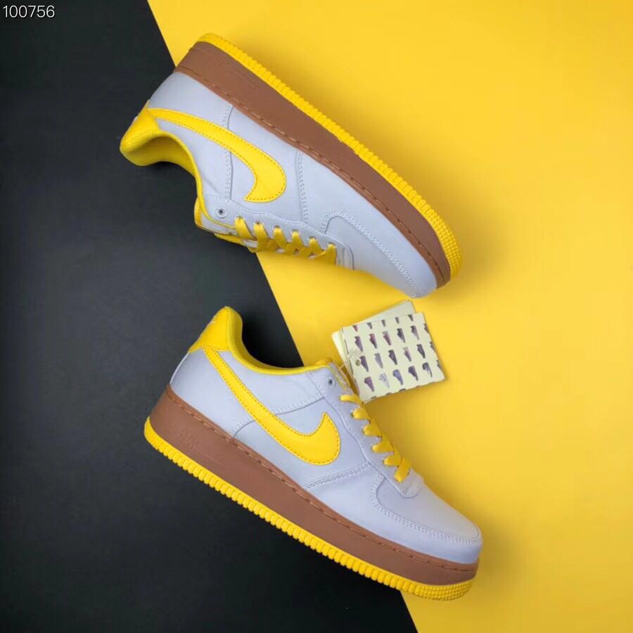 nike air force 1 - Amarillo Gris