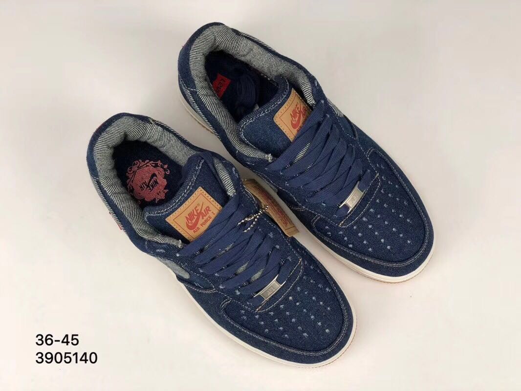 nike air force 1 - Azul Gris