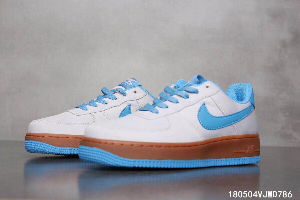 nike air force 1 - Gris Celeste
