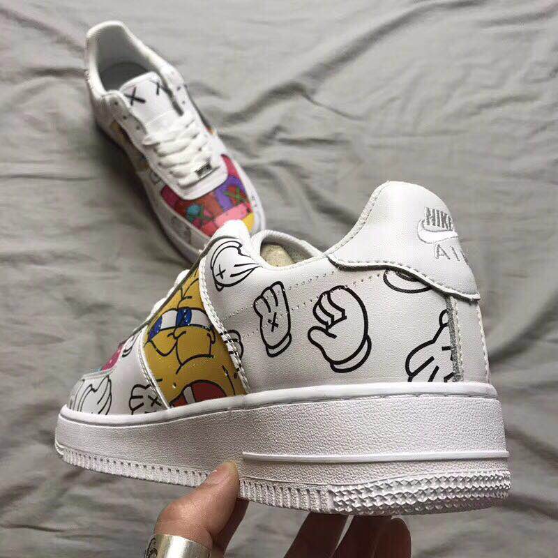nike air force 1 - Blanco Negro Arcoiris