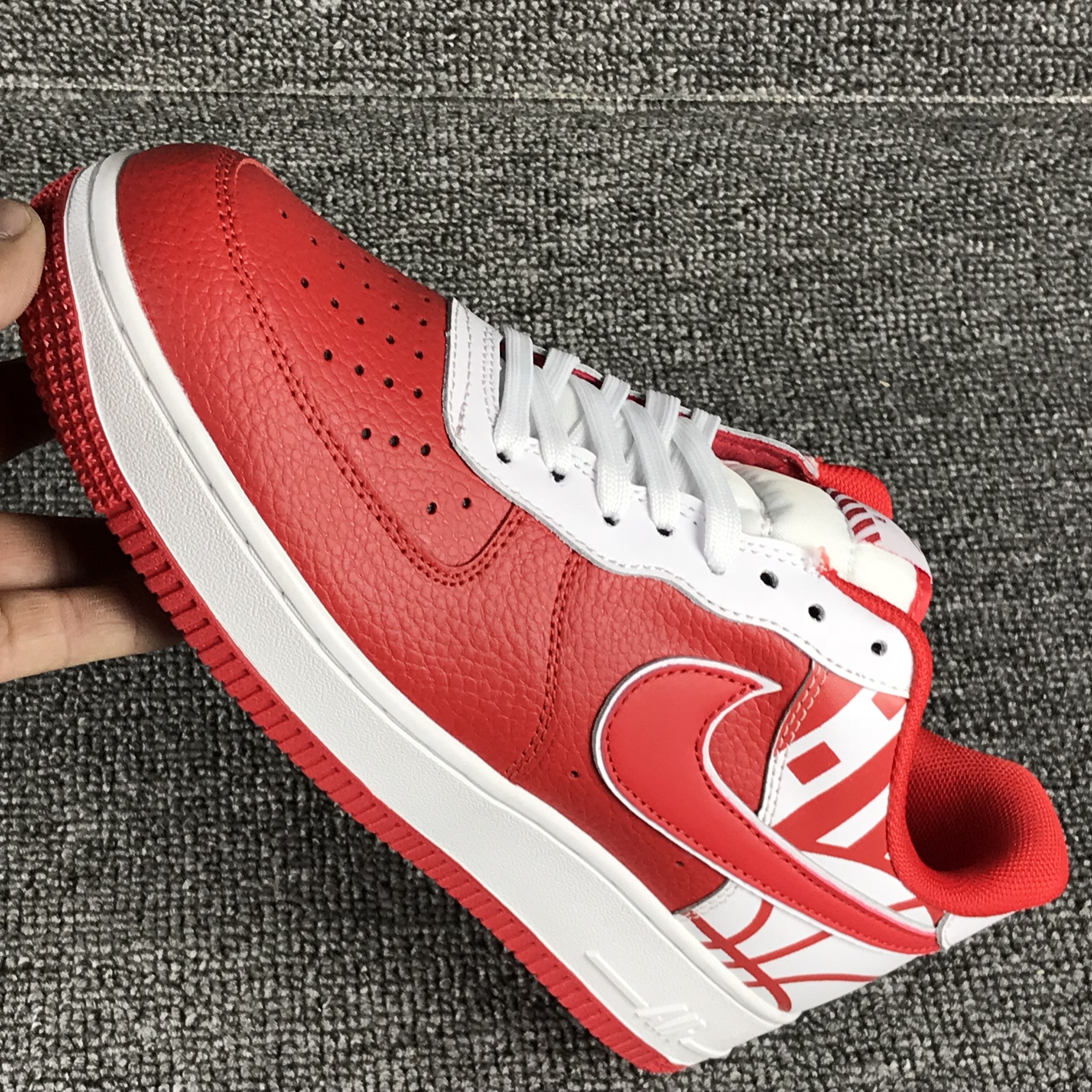 nike air force 1 - Blanco Rojo
