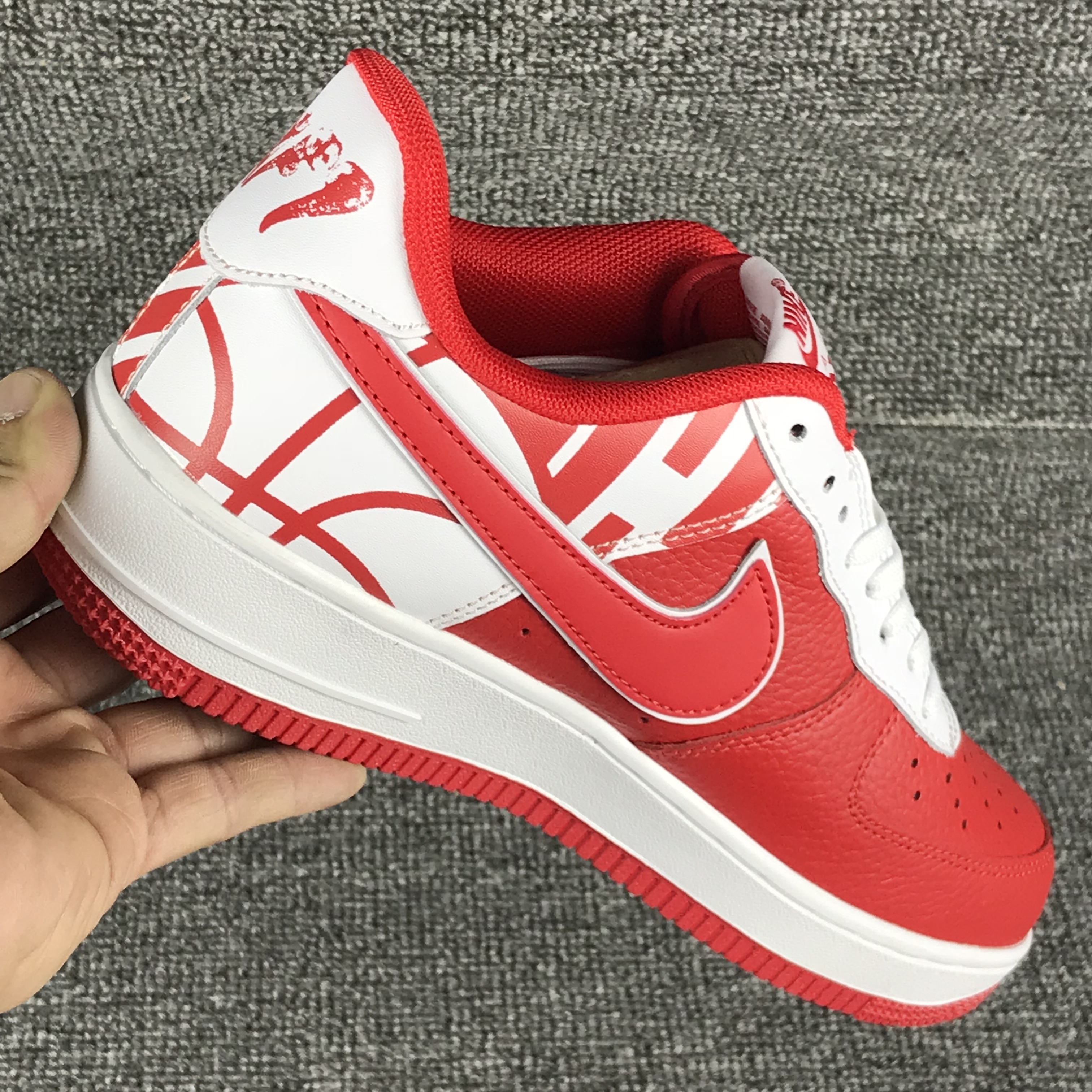 nike air force 1 - Blanco Rojo