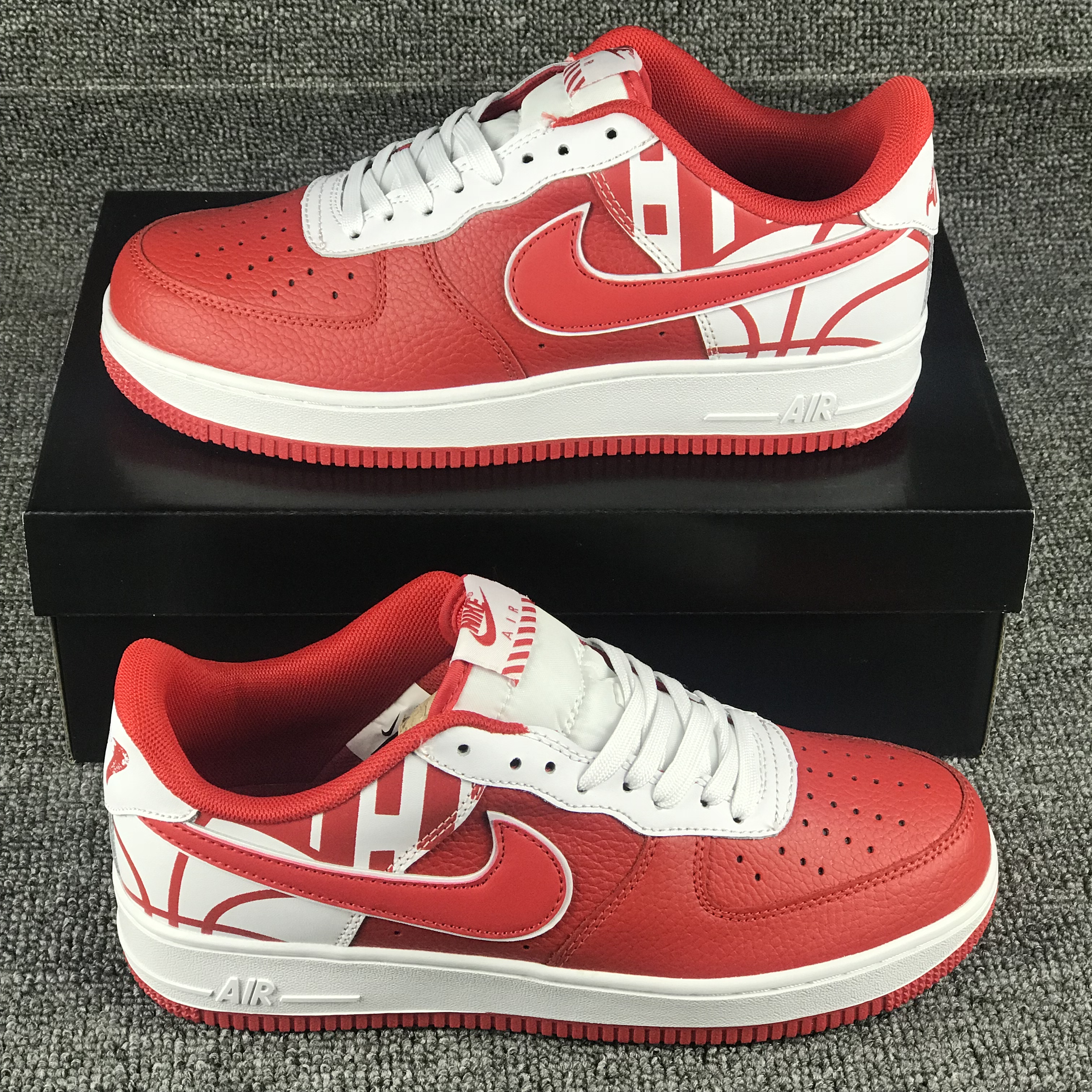 nike air force 1 - Blanco Rojo