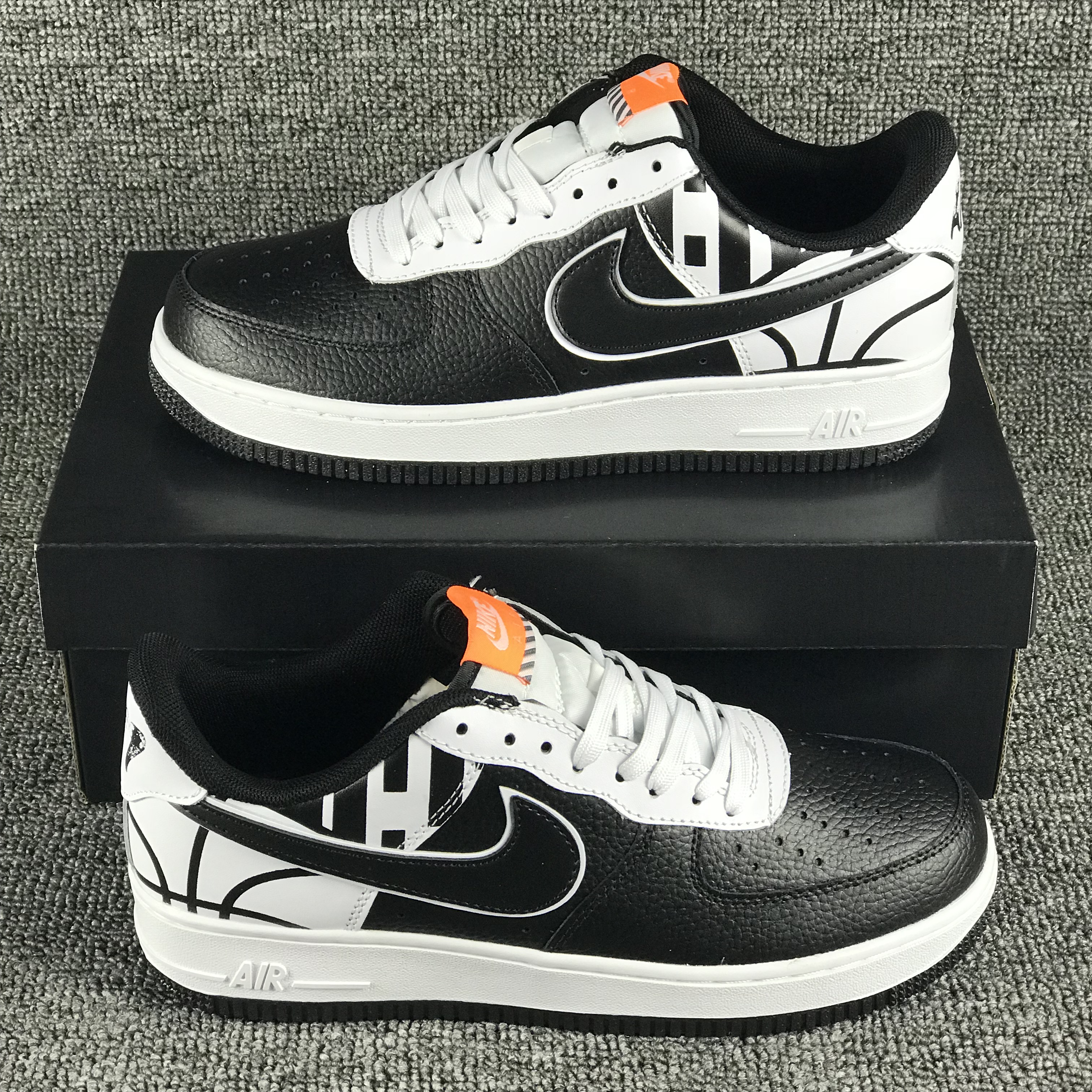 nike air force 1 - Blanco Negro