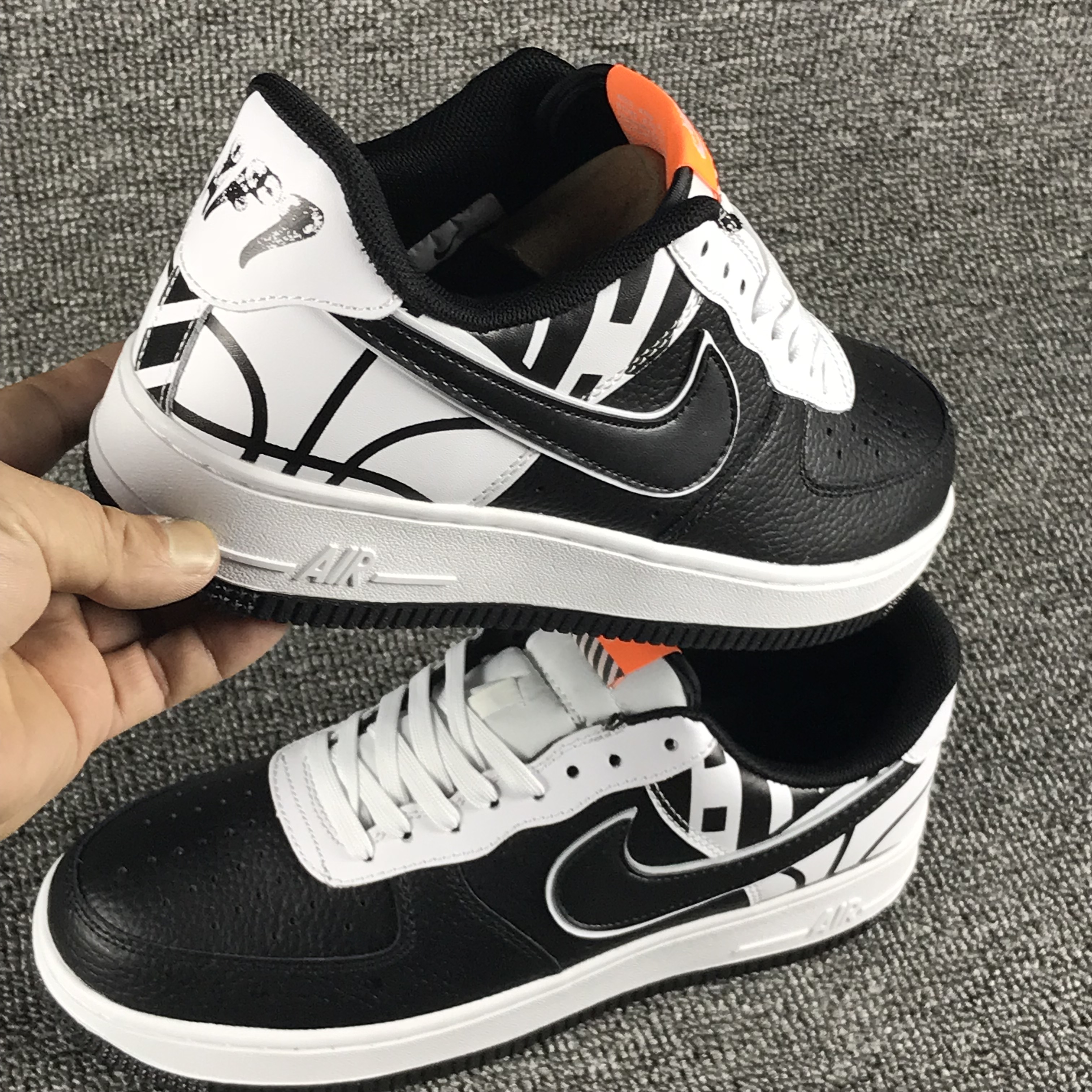 nike air force 1 - Blanco Negro