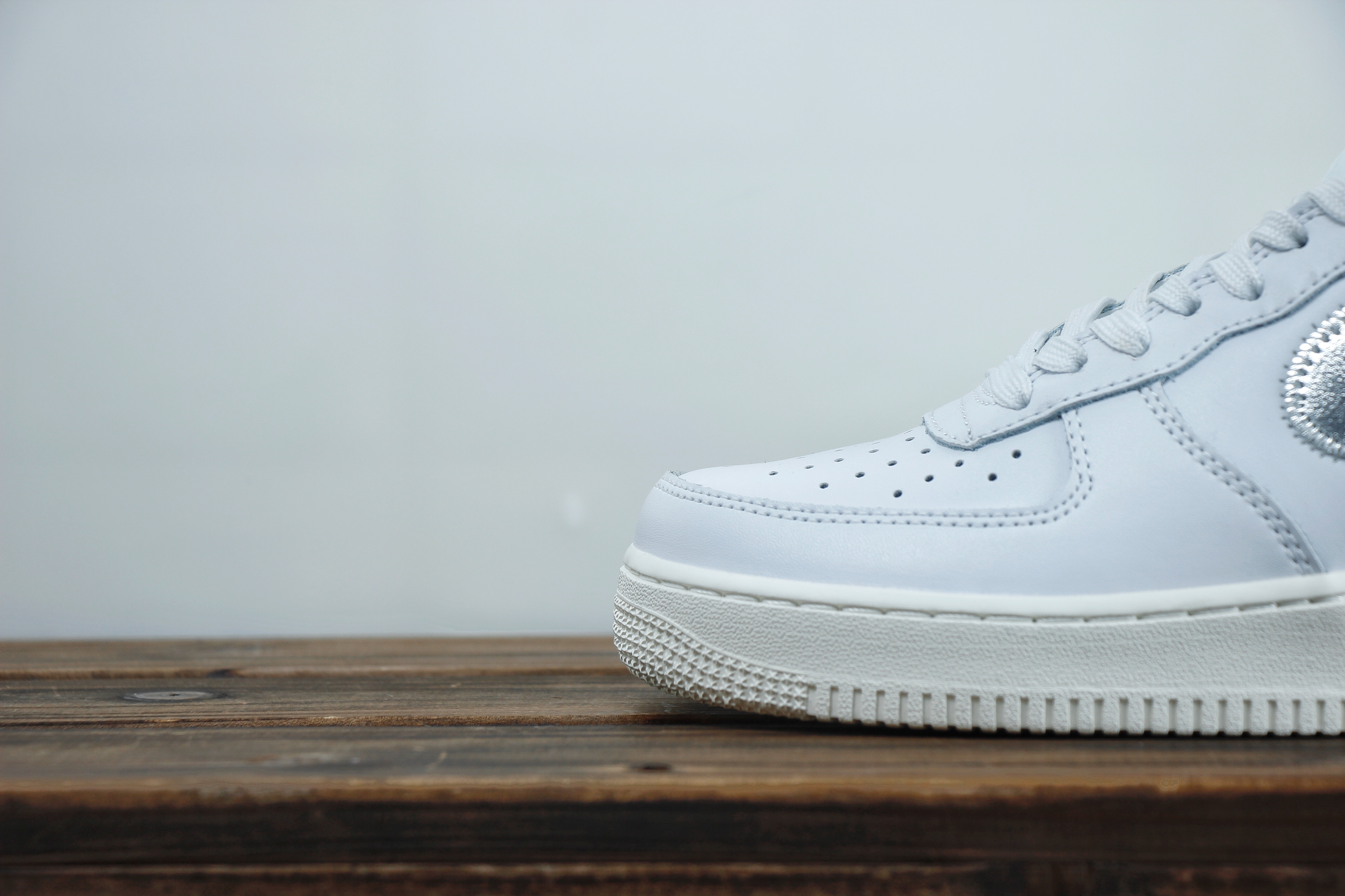 nike air force 1 - Blanco Plateado