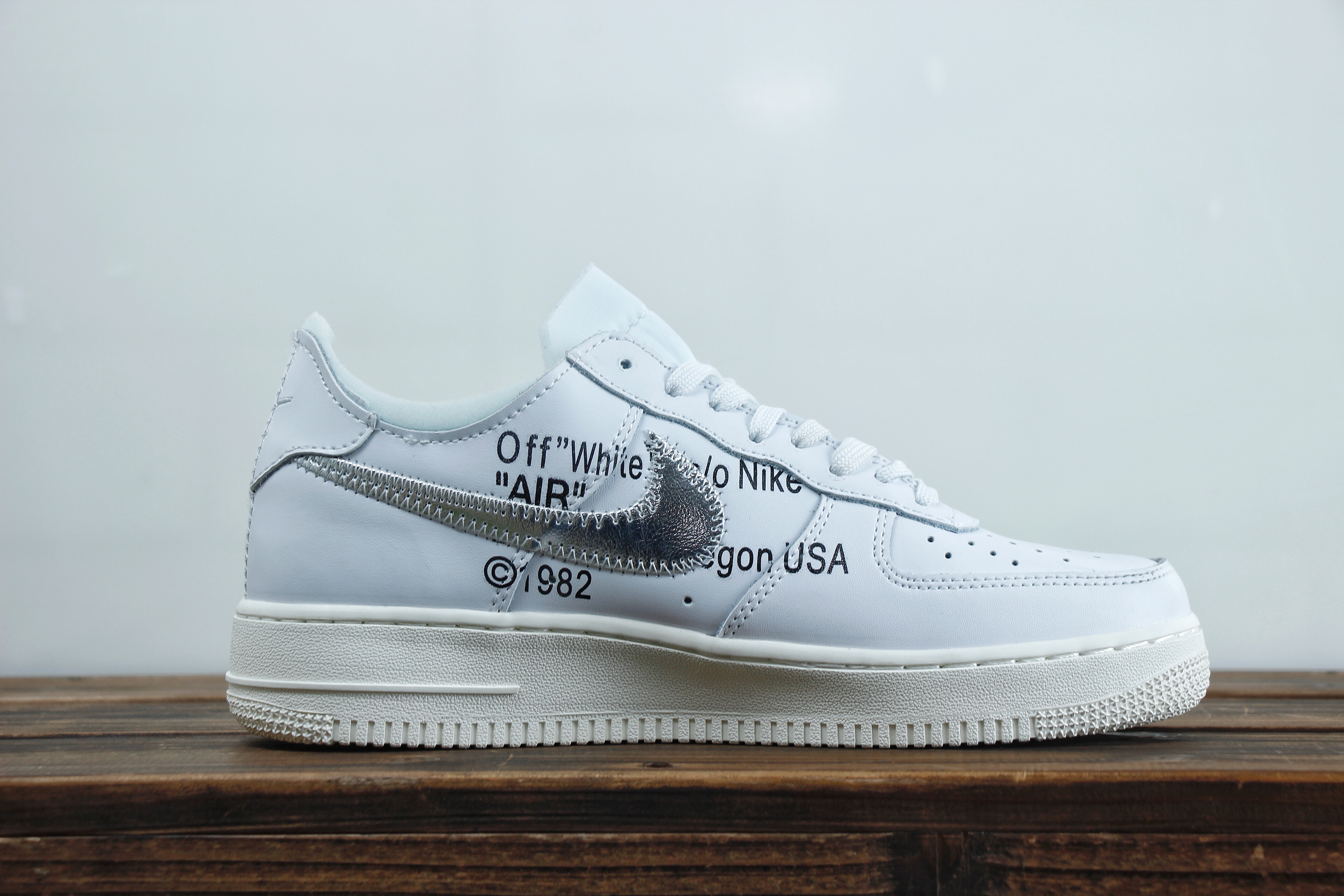 nike air force 1 - Blanco Plateado