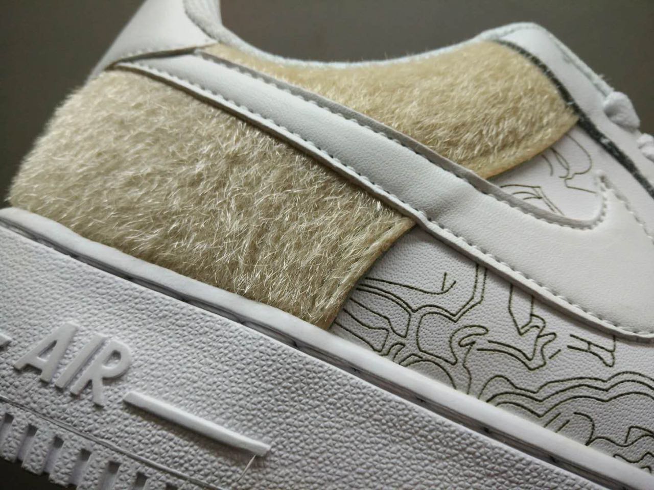 nike air force 1 - Blanco Gris