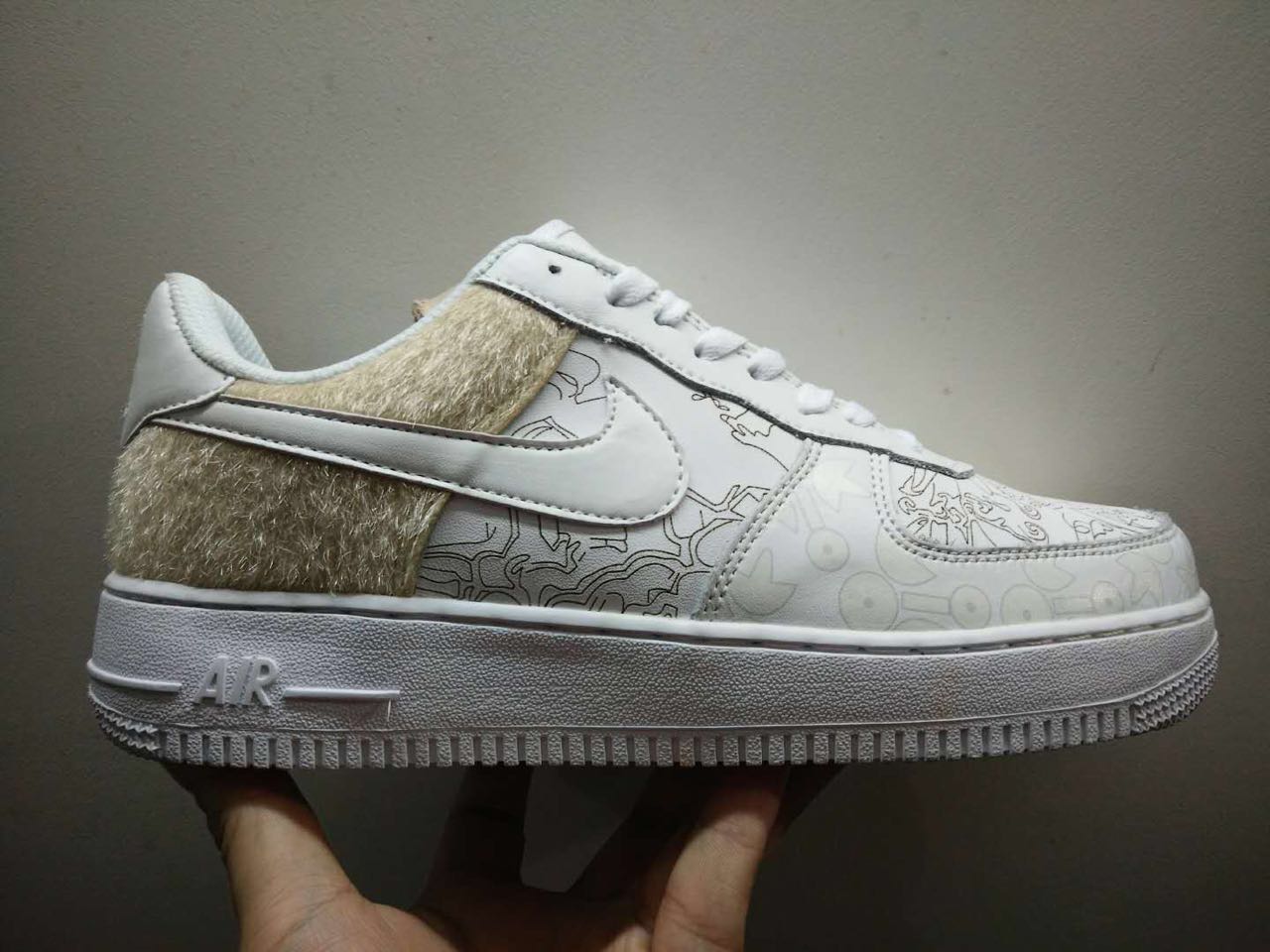 nike air force 1 - Blanco Gris