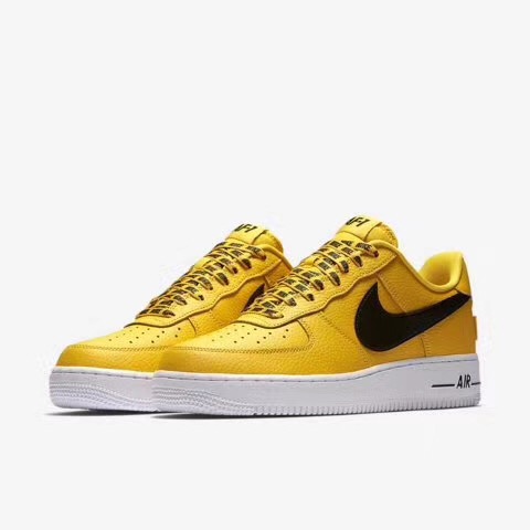 nike air force 1 - Amarillo Negro