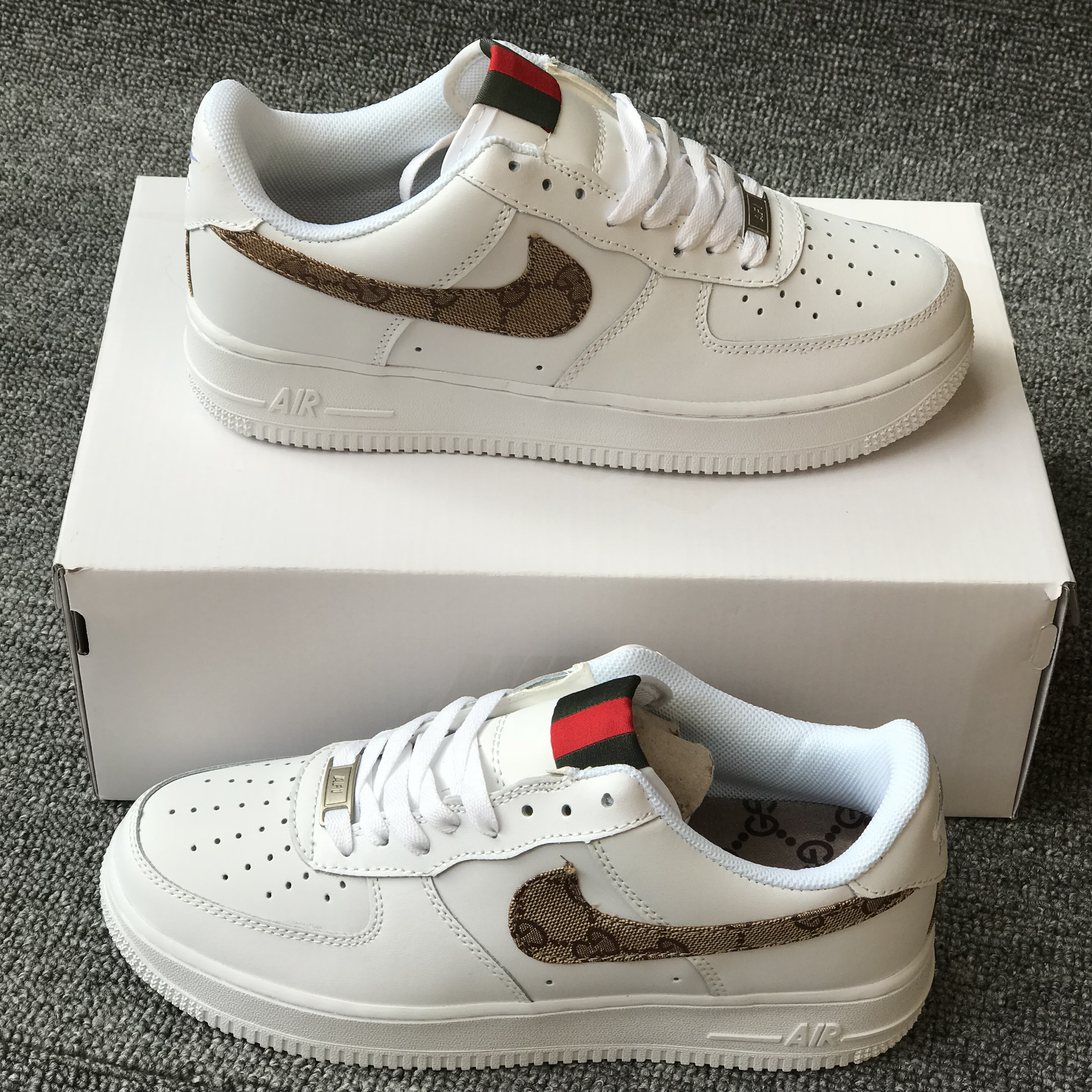 nike air force 1 - Blanco Cafe