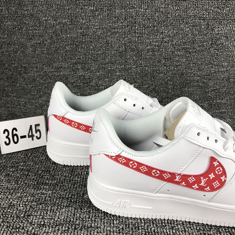 nike air force 1 - Blanco Rojo