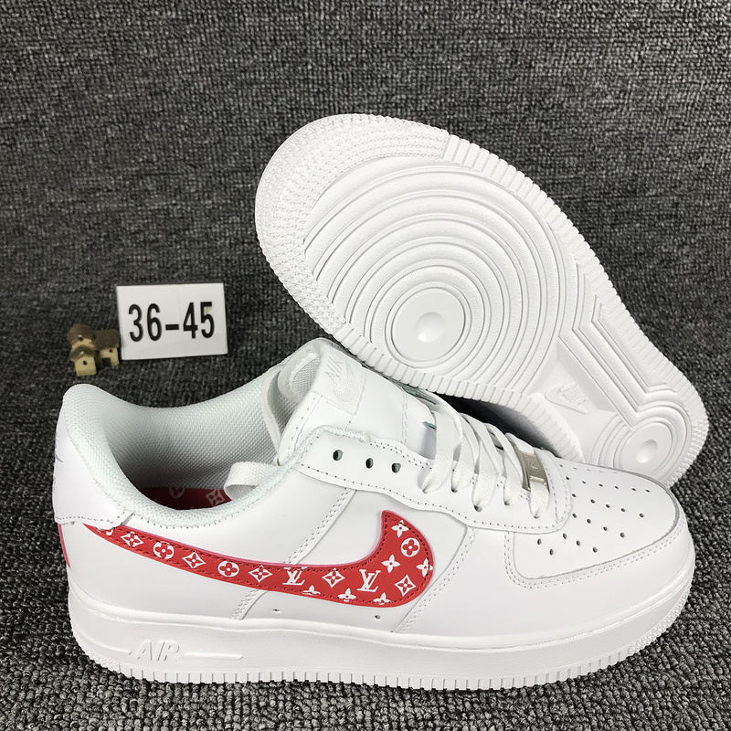 nike air force 1 - Blanco Rojo