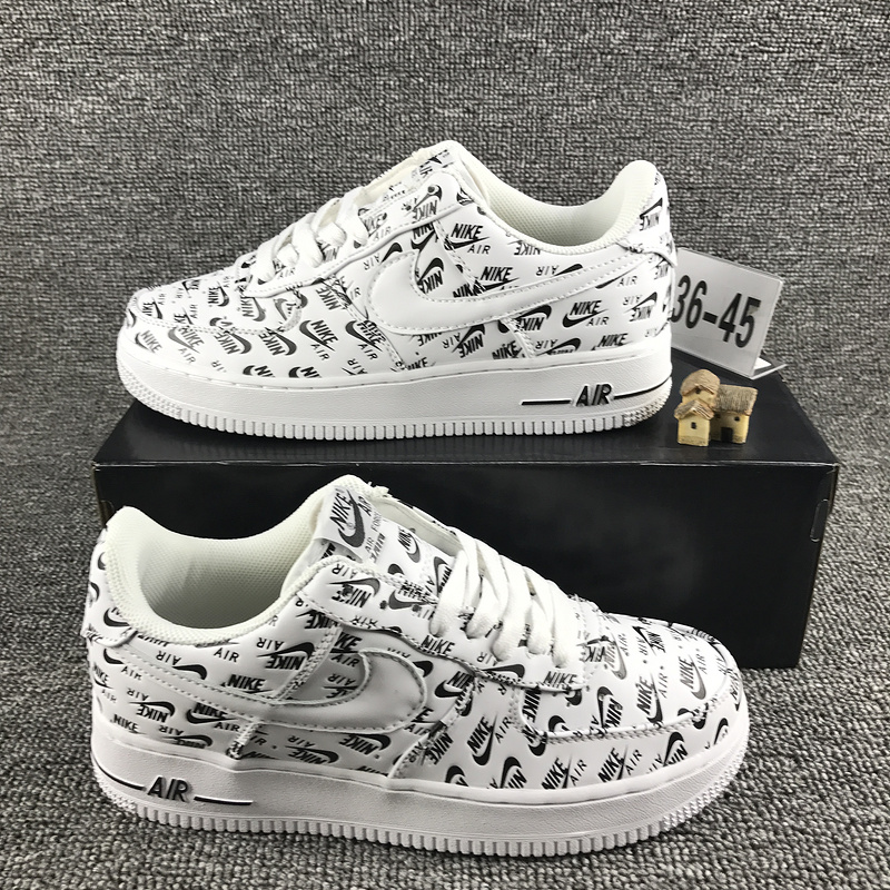 nike air force 1 - Blanco Negro