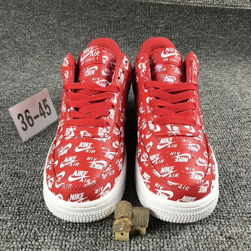 nike air force 1 - Rojo Blanco
