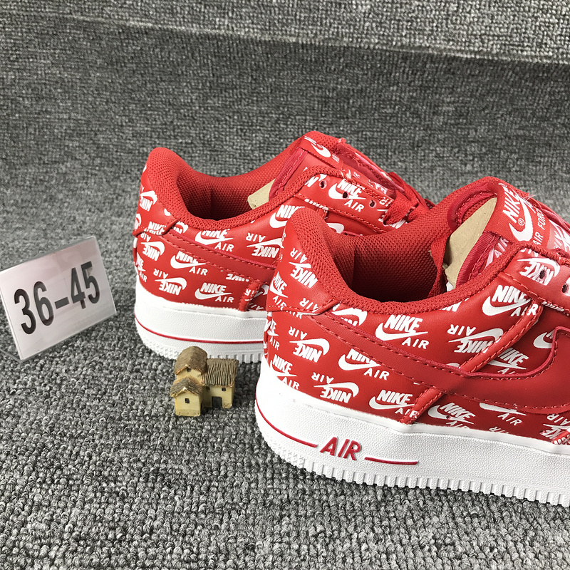 nike air force 1 - Rojo Blanco