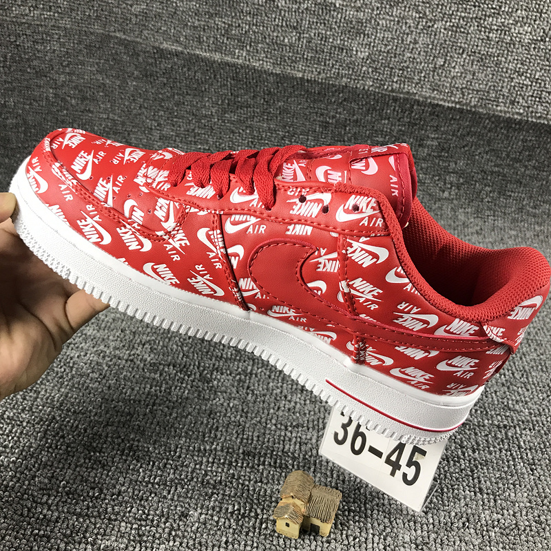 nike air force 1 - Rojo Blanco