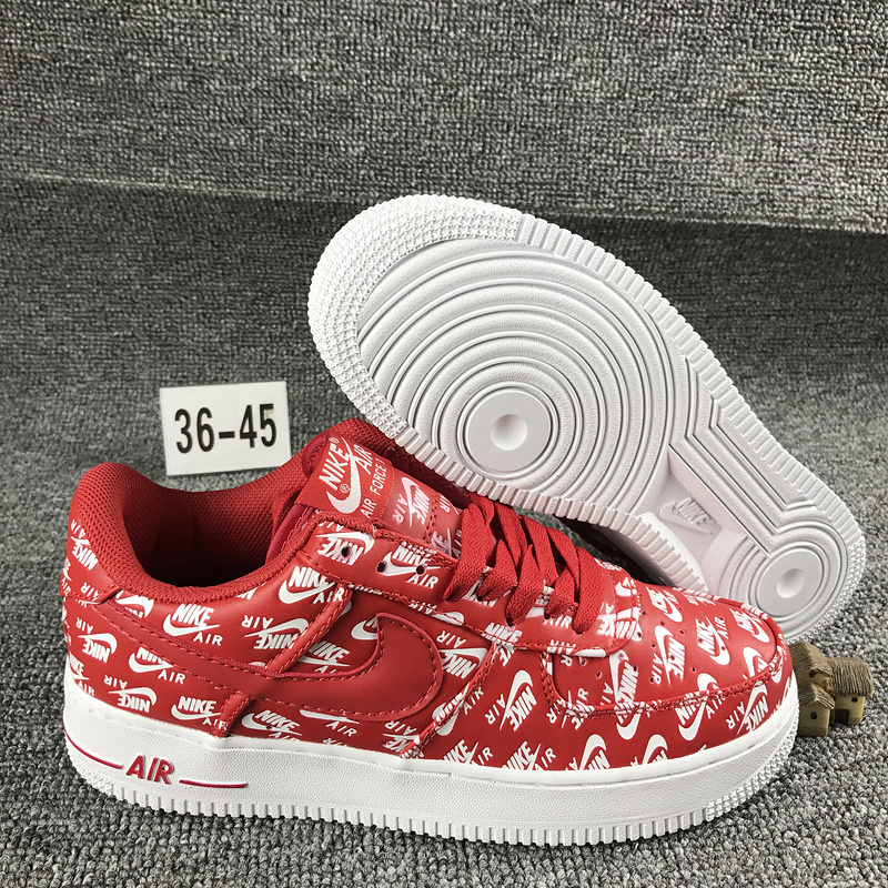 nike air force 1 - Rojo Blanco