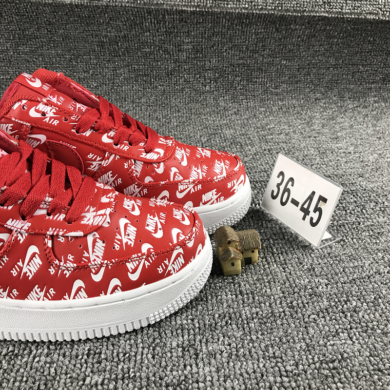 nike air force 1 - Rojo Blanco