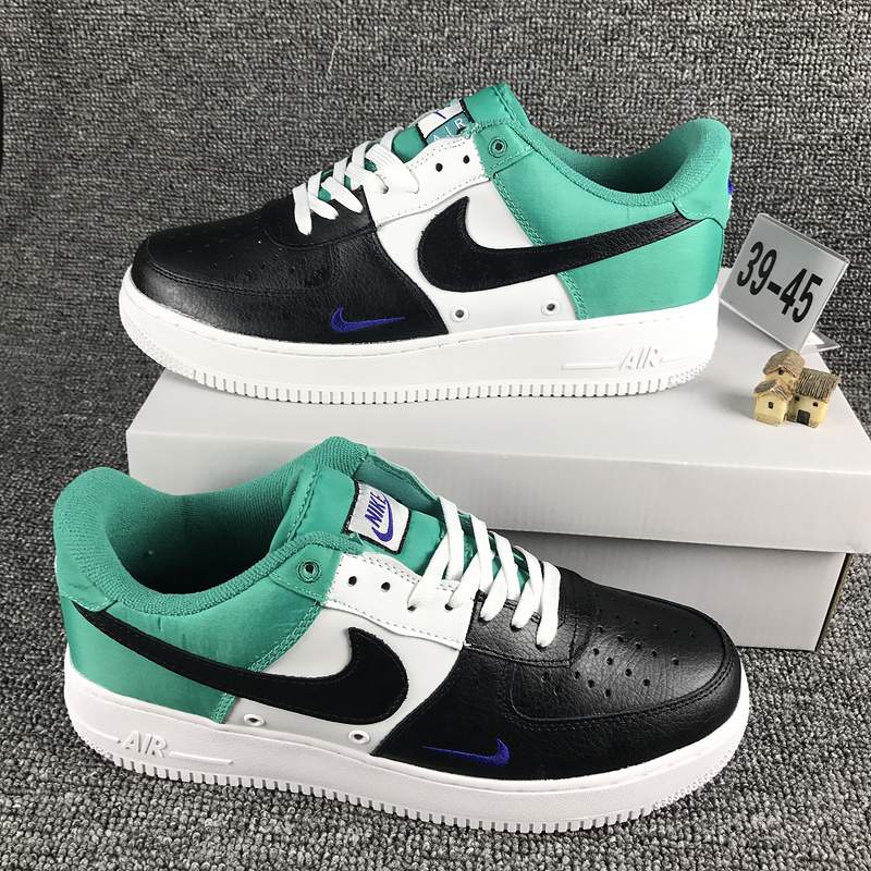 nike air force 1 - Blanco Negro Celeste