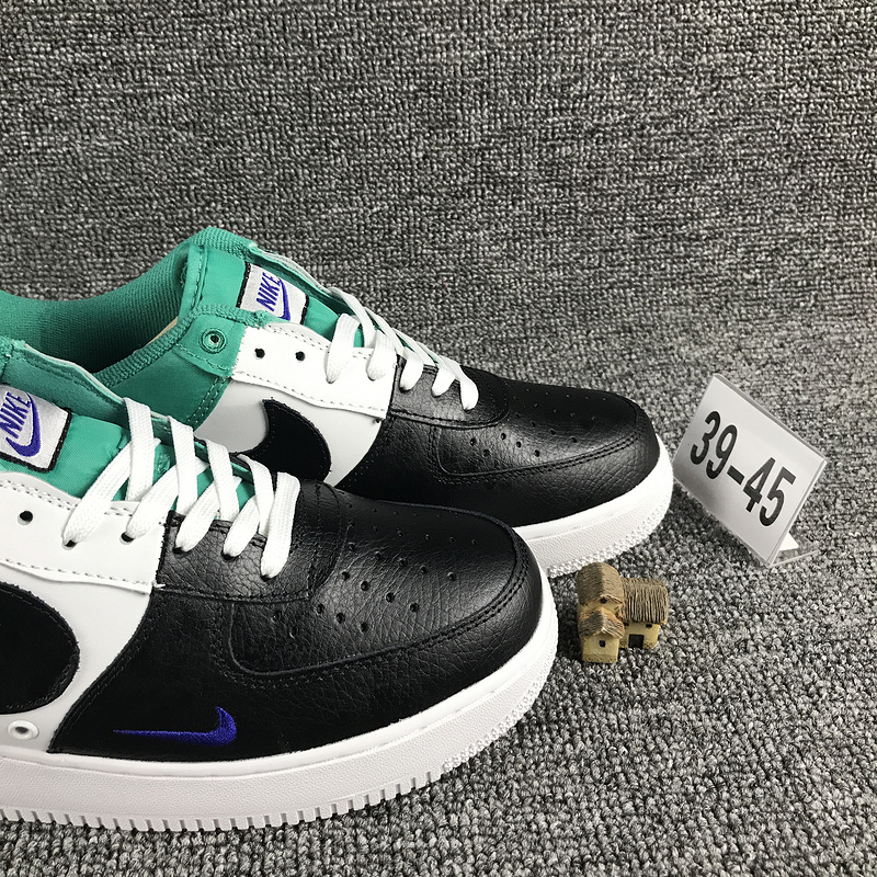 nike air force 1 - Blanco Negro Celeste