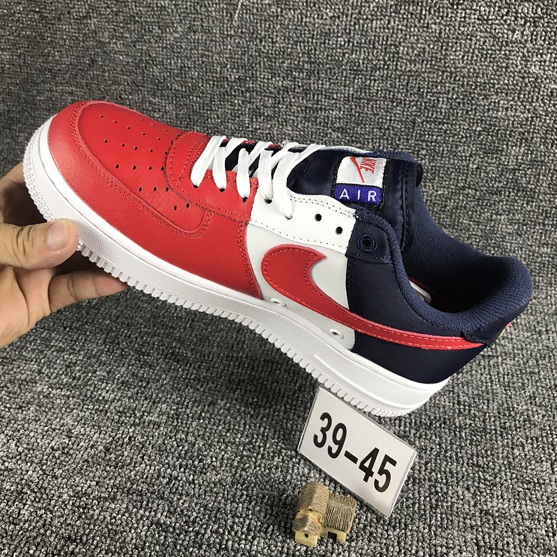 nike air force 1 - Blanco Rojo Azul