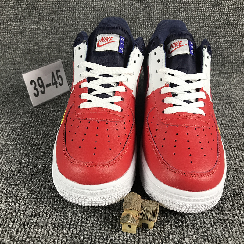 nike air force 1 - Blanco Rojo Azul
