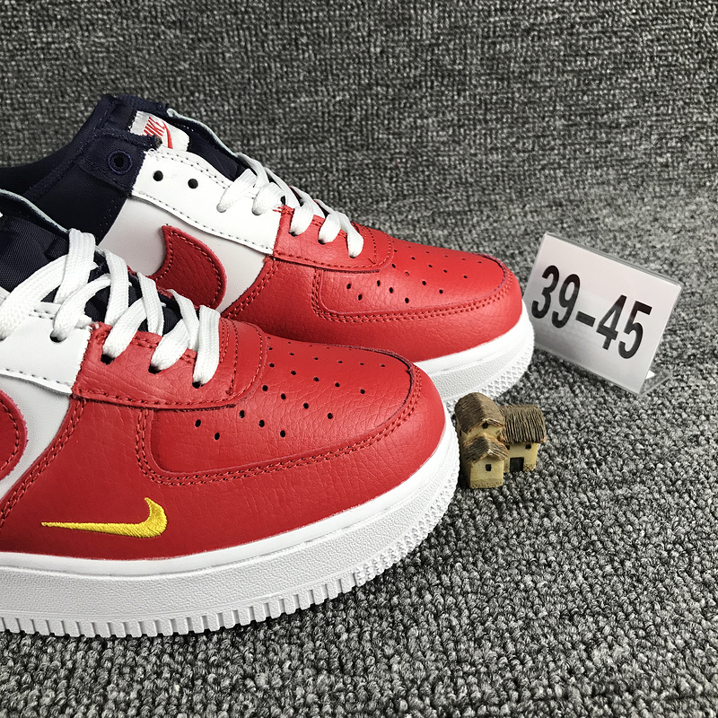 nike air force 1 - Blanco Rojo Azul