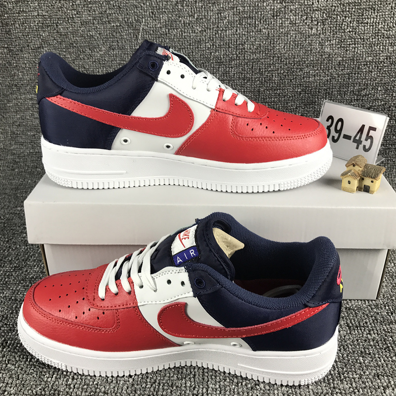 nike air force 1 - Blanco Rojo Azul