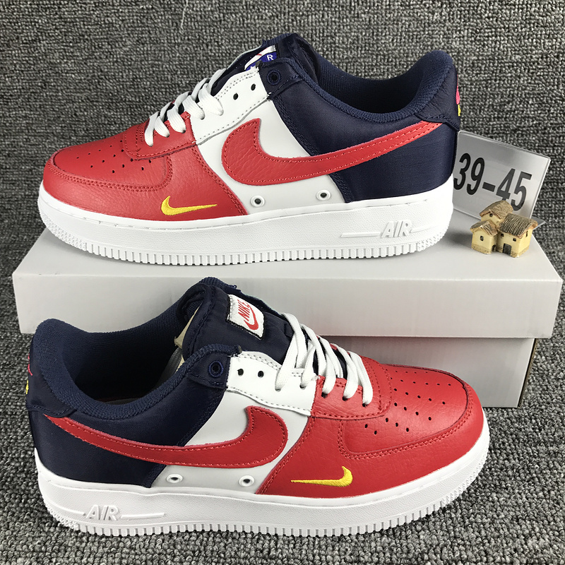 nike air force 1 - Blanco Rojo Azul