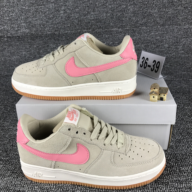 nike air force 1 - Gris Rosado