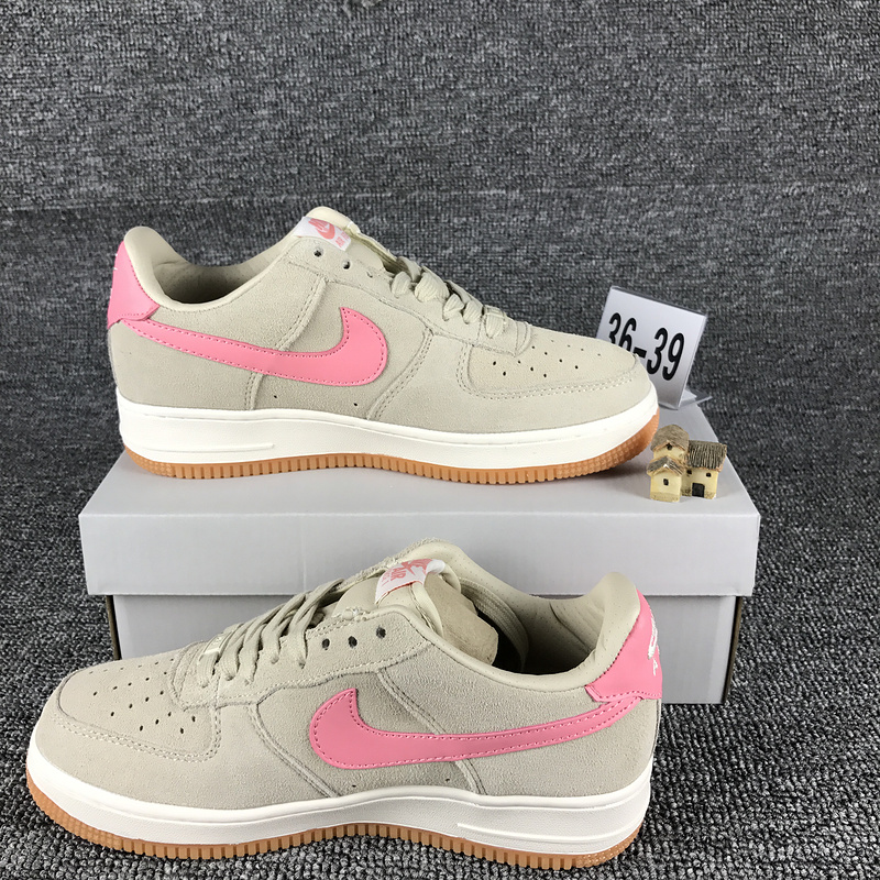nike air force 1 - Gris Rosado