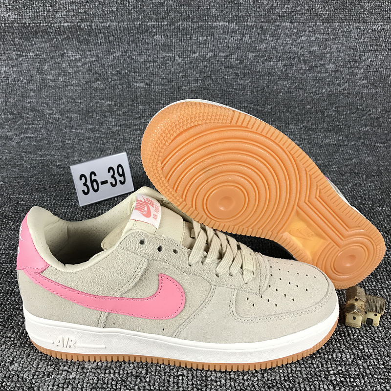 nike air force 1 - Gris Rosado