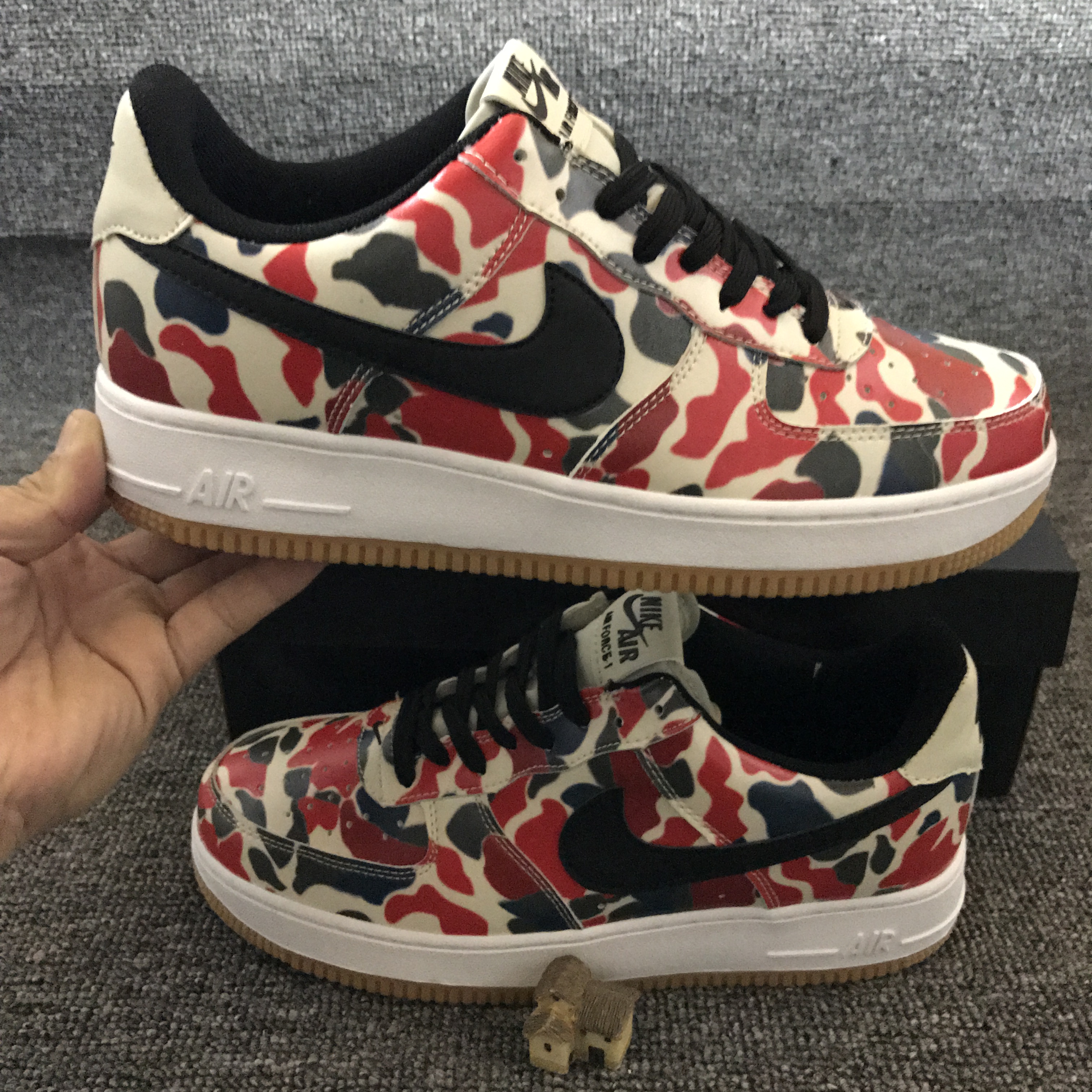 nike air force 1 - Vainilla Negro Arcoiris