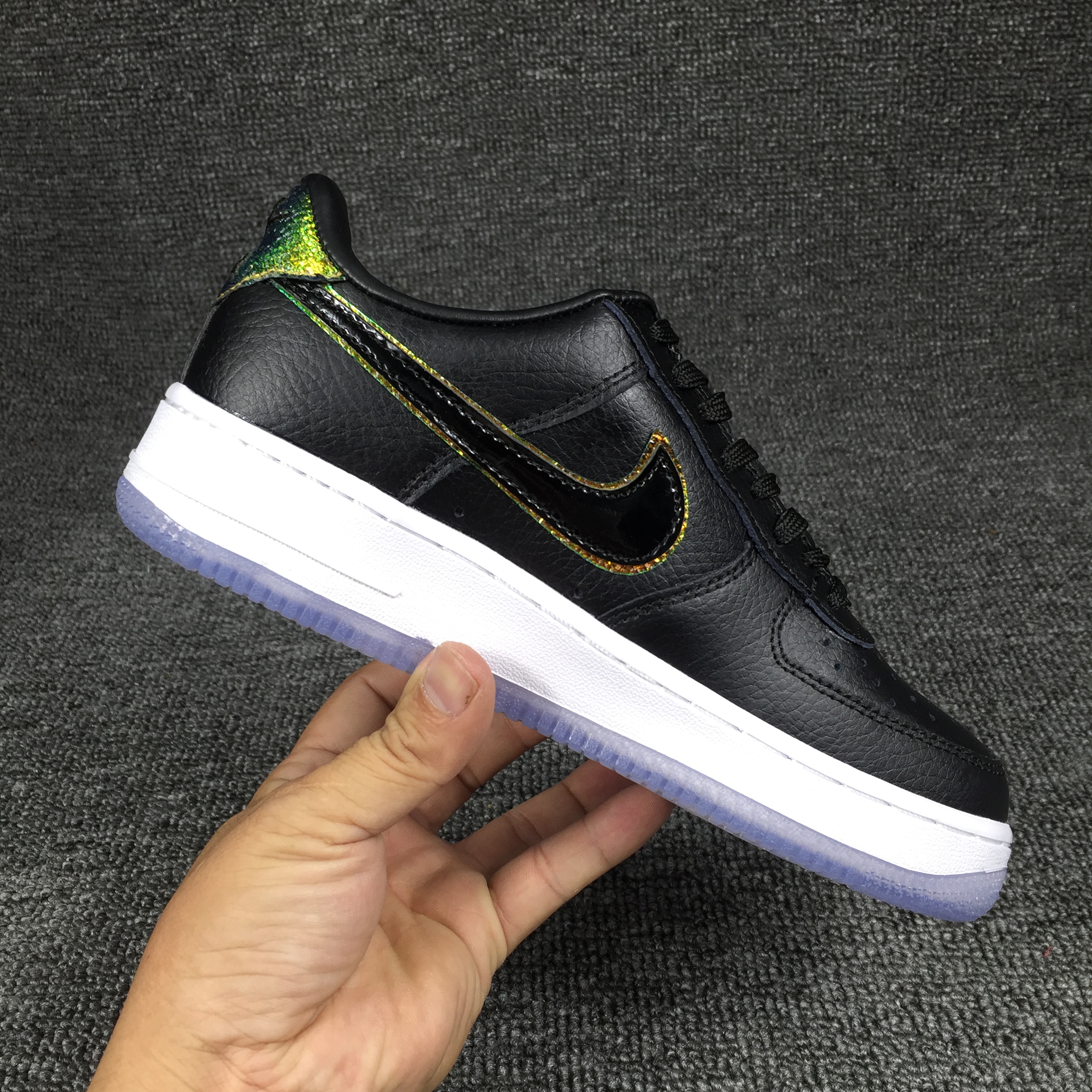 nike air force 1 - Negro Arcoiris