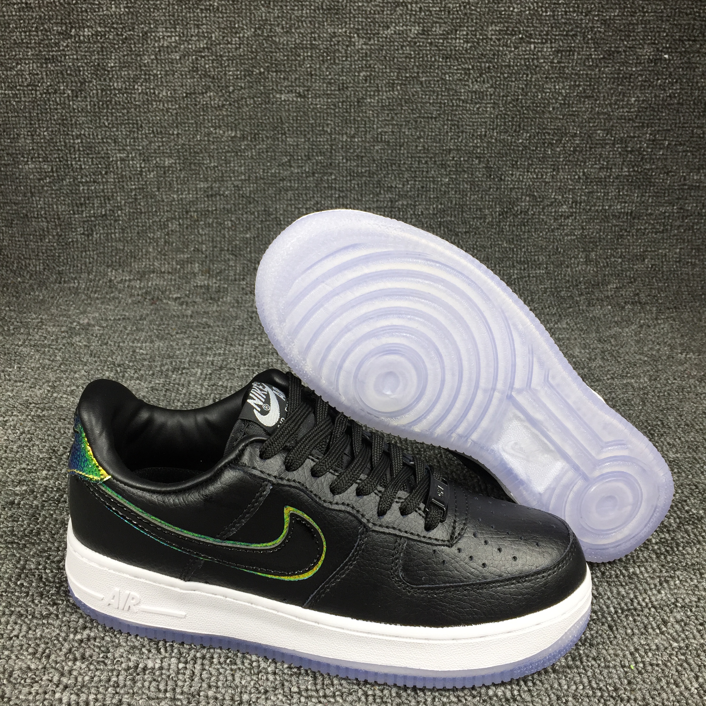 nike air force 1 - Negro Arcoiris